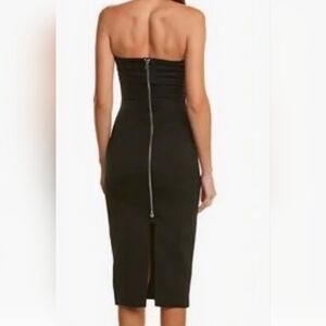 NWT BB Dakota  strapless dress sexy back zipper Size 2 Black
